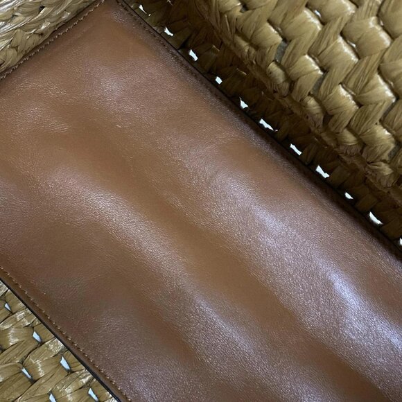 Auth Salvatore Ferragamo Studio Box 21I101 Natural (Light Brown) Fabric - Picture 13 of 16